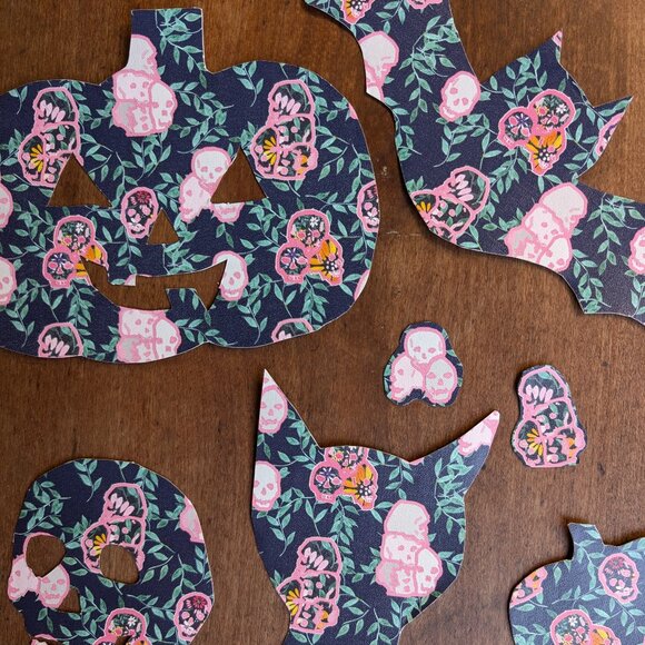 Hand Cut Halloween Autumn Peel and Stick Holiday Decals - Picture 4 of 5